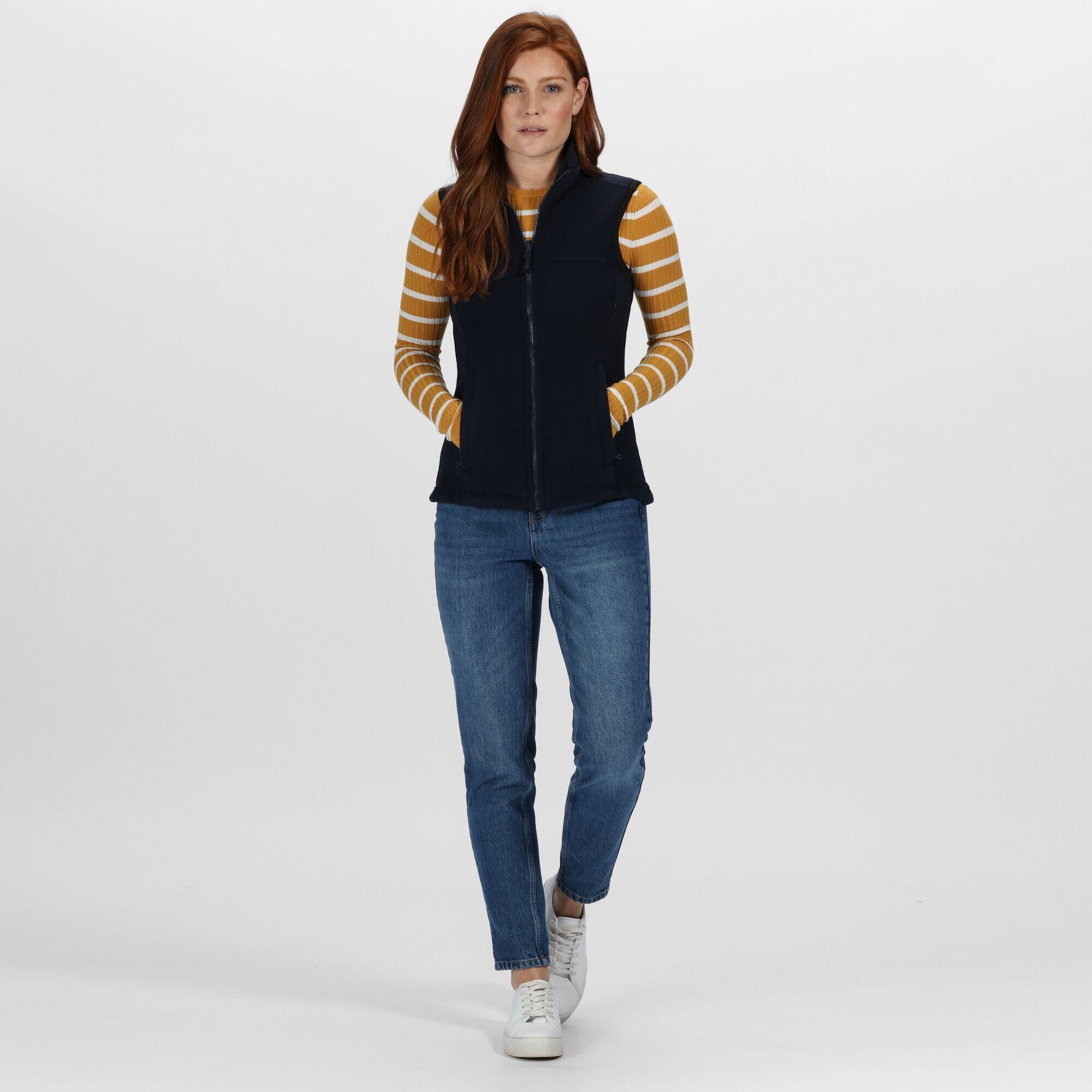 Regatta  Dames Haber II 250 Series Antipluis Fleece Bodywarmer (Navy) 4/5