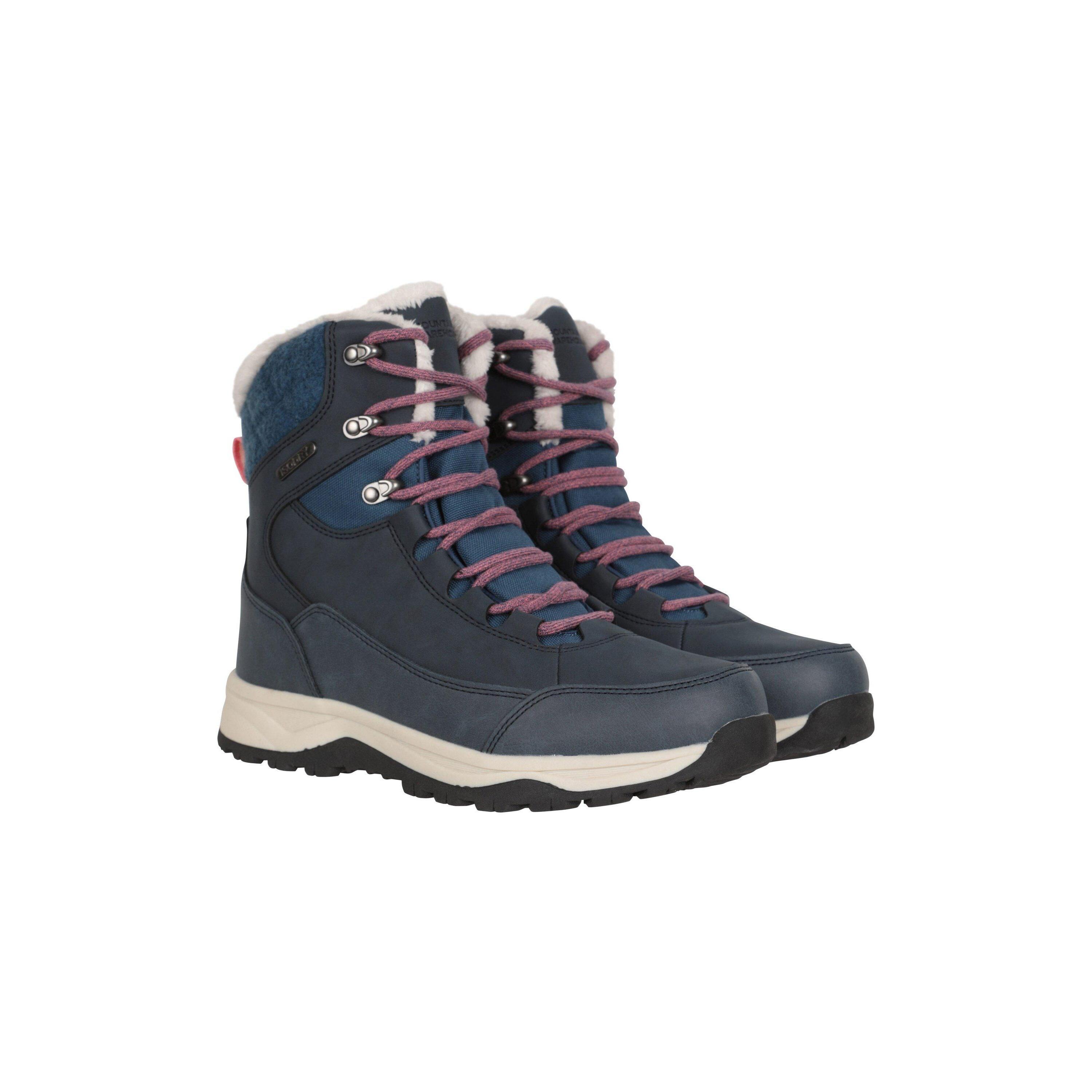 MOUNTAIN WAREHOUSE Stivali Da Neve Pelle Donna Mountain Warehouse Tundra Blu Navy