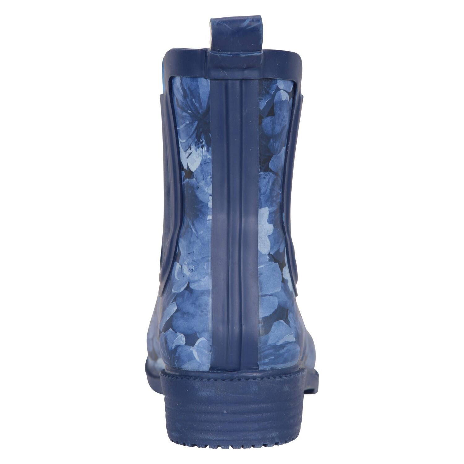Gummistiefel, Floral, Gummi Damen Dunkelblau 2/4
