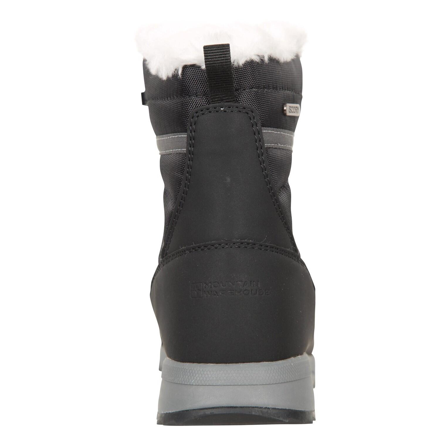 Womens/Ladies Leisure II Snow Boots (Jet Black/White) 2/4