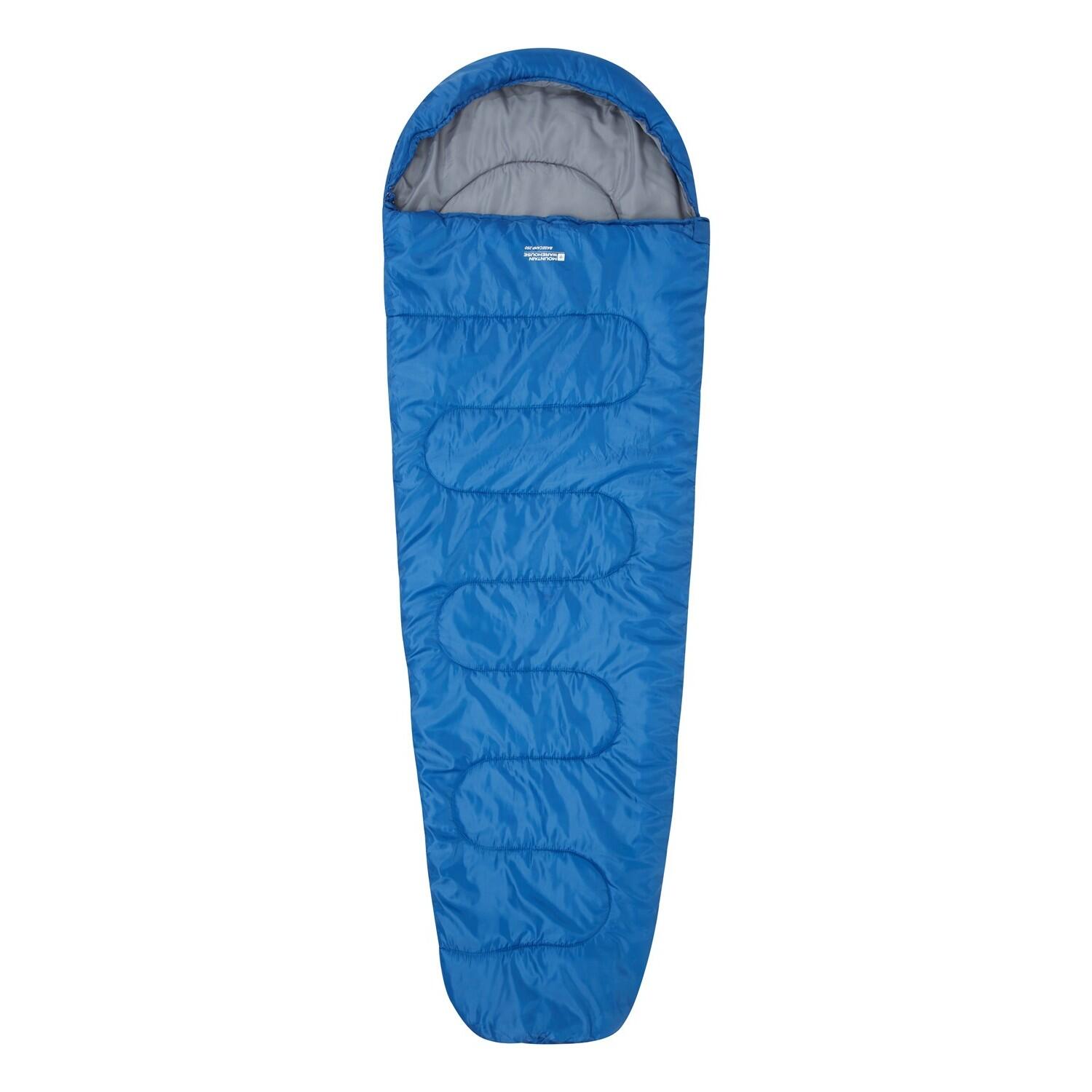 Adulto Unisex Estate Sacco A Pelo Mummy Mountain Warehouse Basecamp 250 Blu 3/3