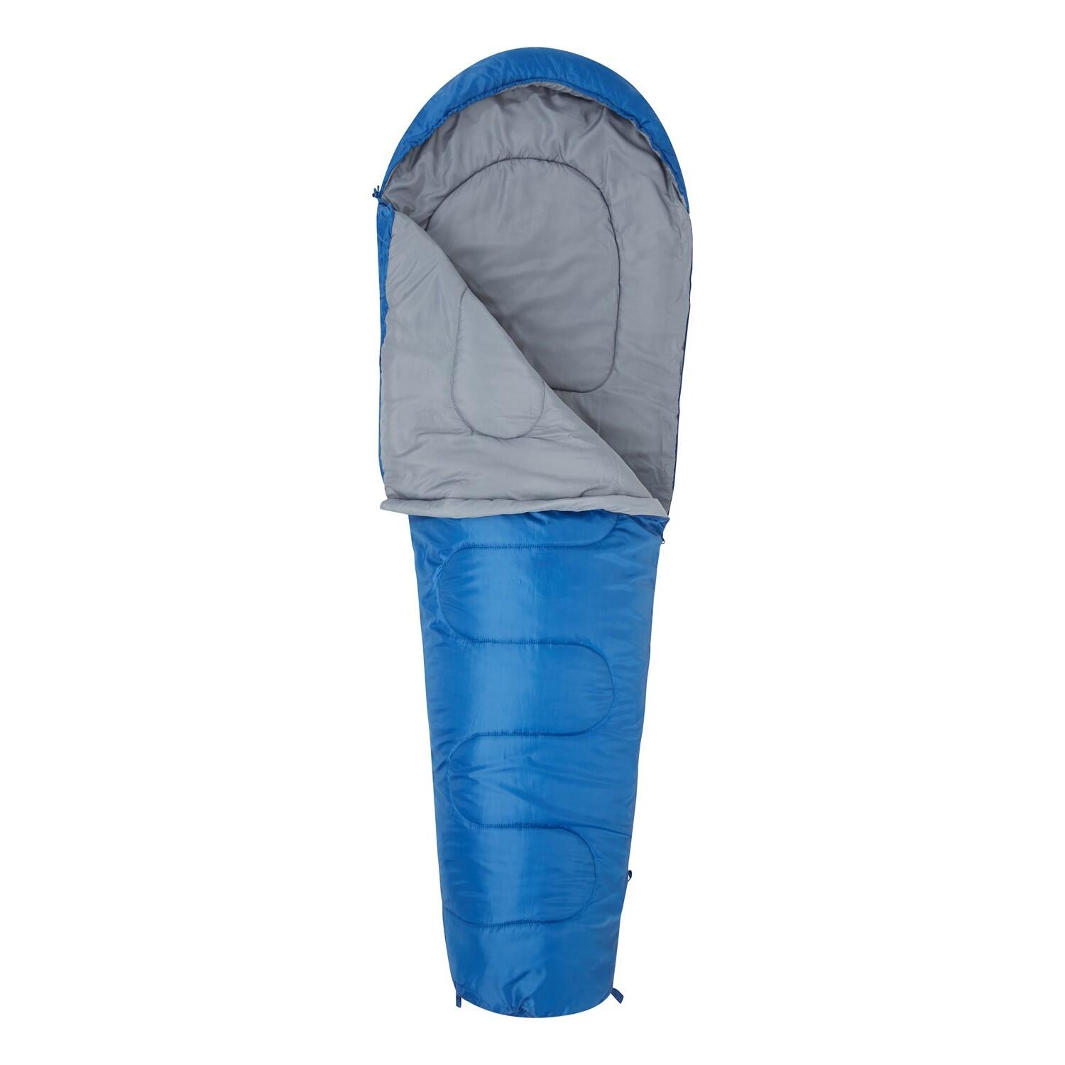 Adulto Unisex Estate Sacco A Pelo Mummy Mountain Warehouse Basecamp 250 Blu 2/3