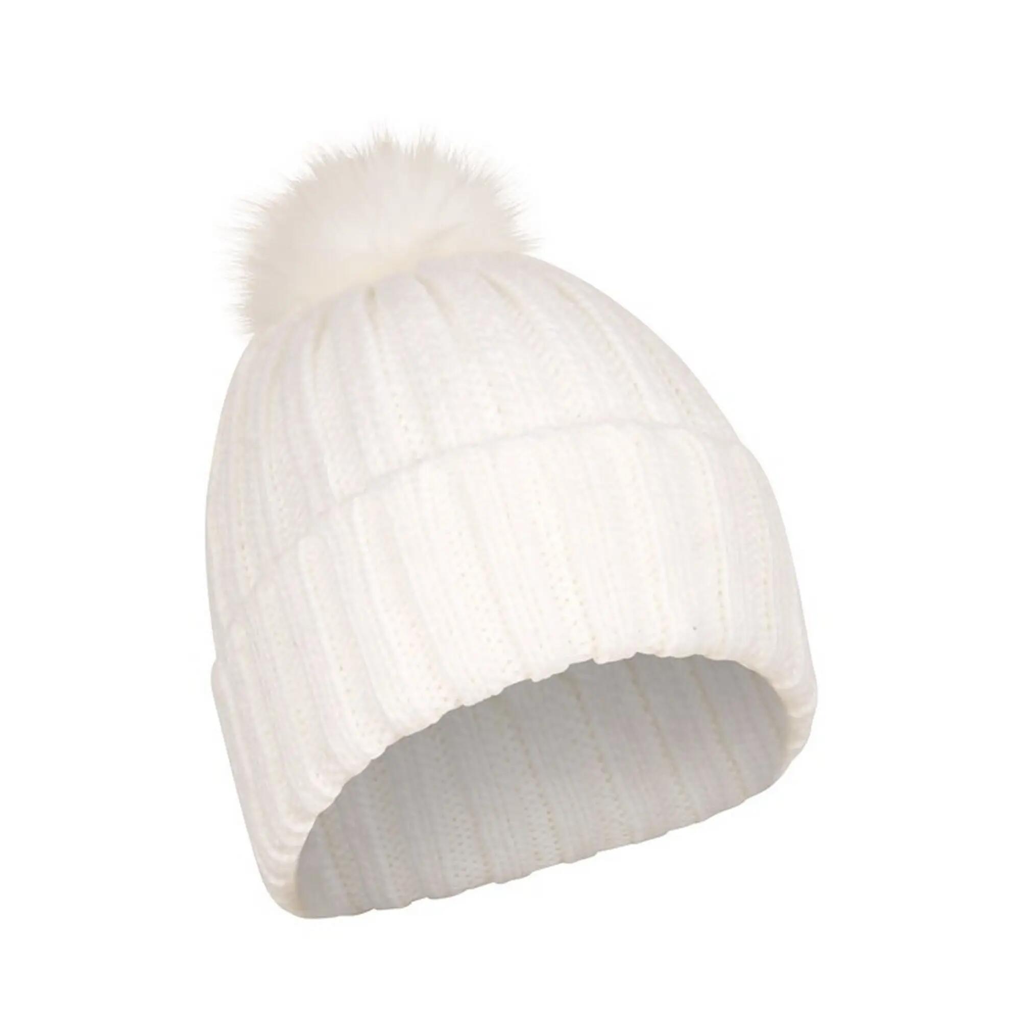 Cappello A Cuffia Foderato Di Borg Donna Mountain Warehouse Geneva Bianco 3/4