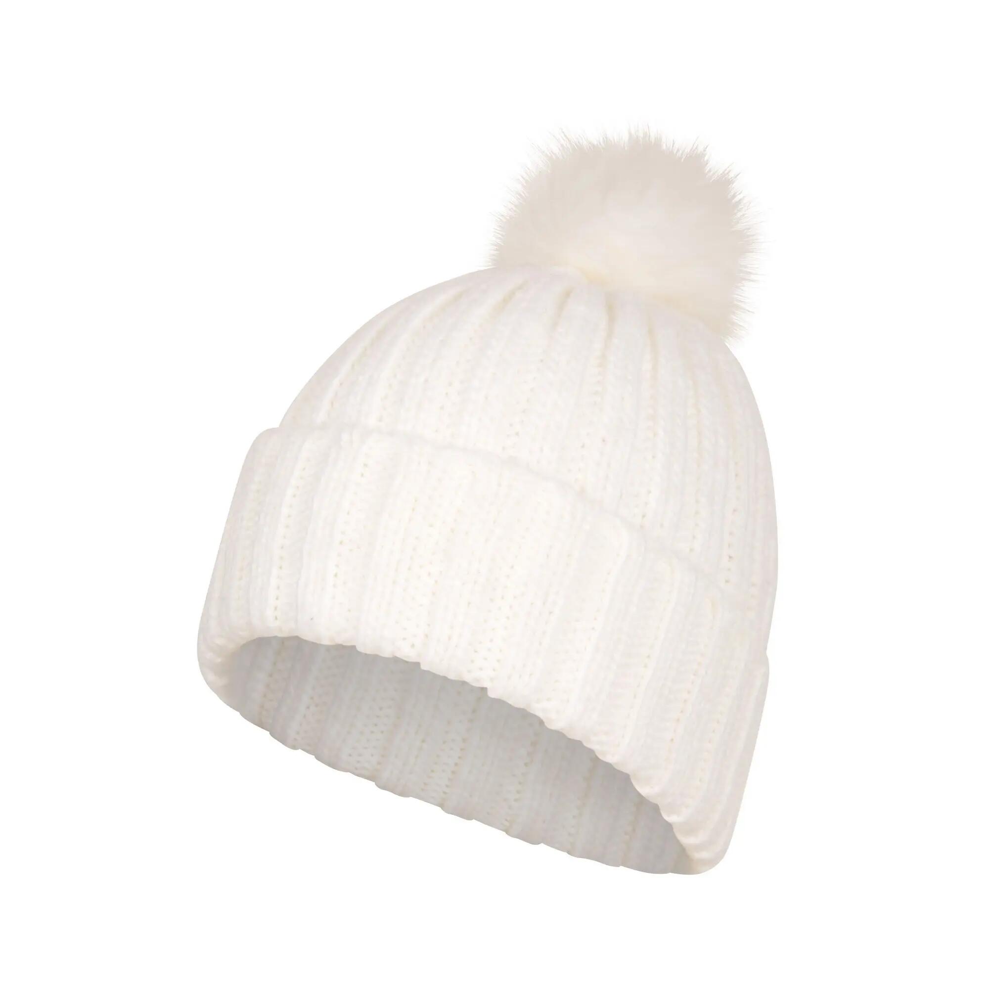 Cappello A Cuffia Foderato Di Borg Donna Mountain Warehouse Geneva Bianco 4/4