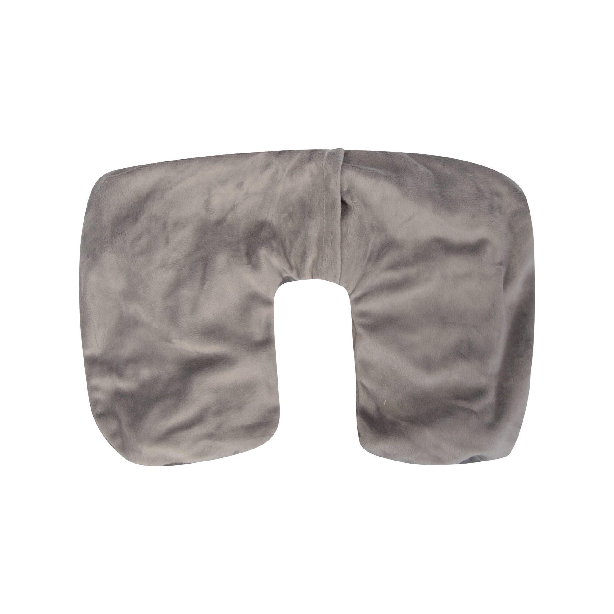 Fleece Inflatable Pillow (Grey) 3/4
