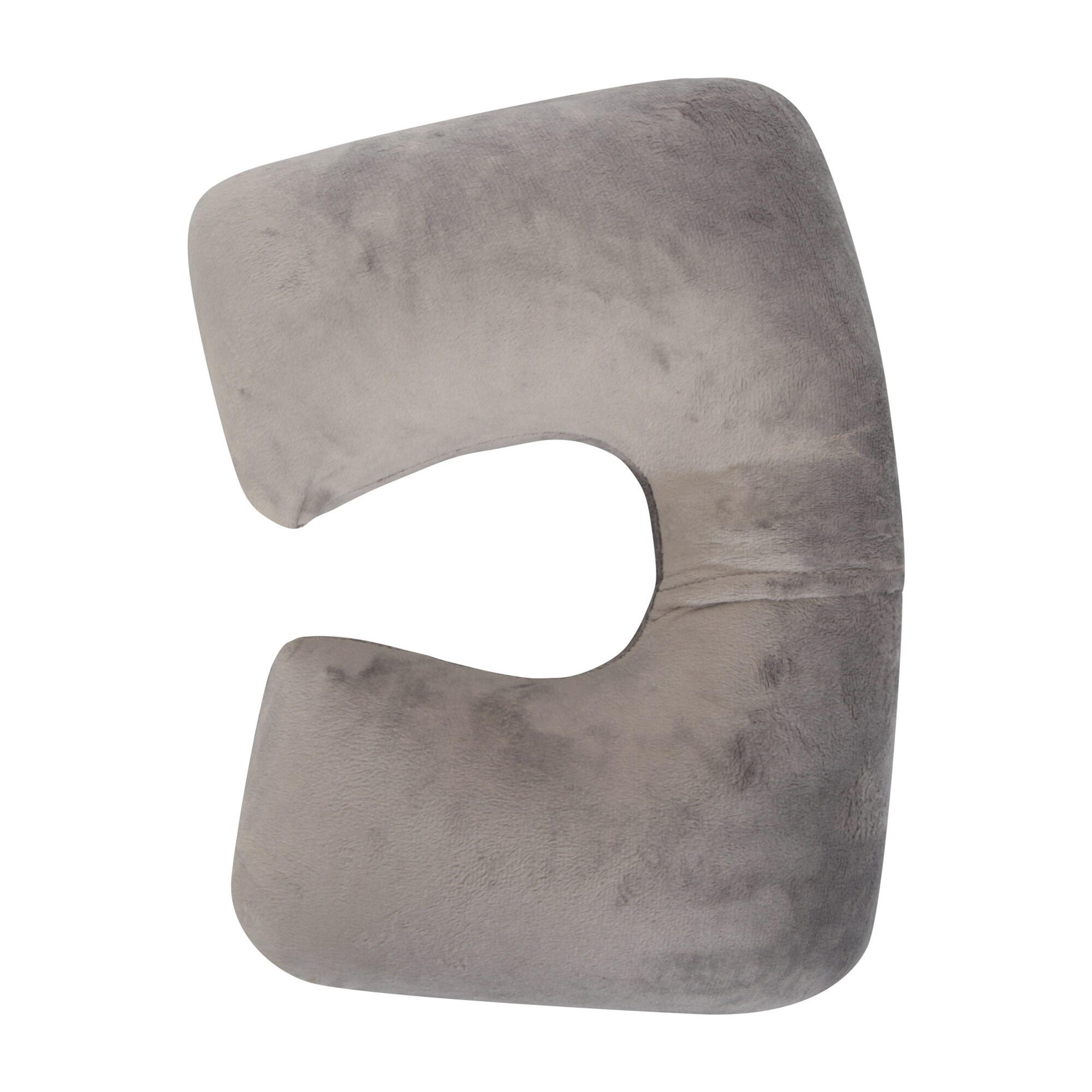 Fleece Inflatable Pillow (Grey) 2/4