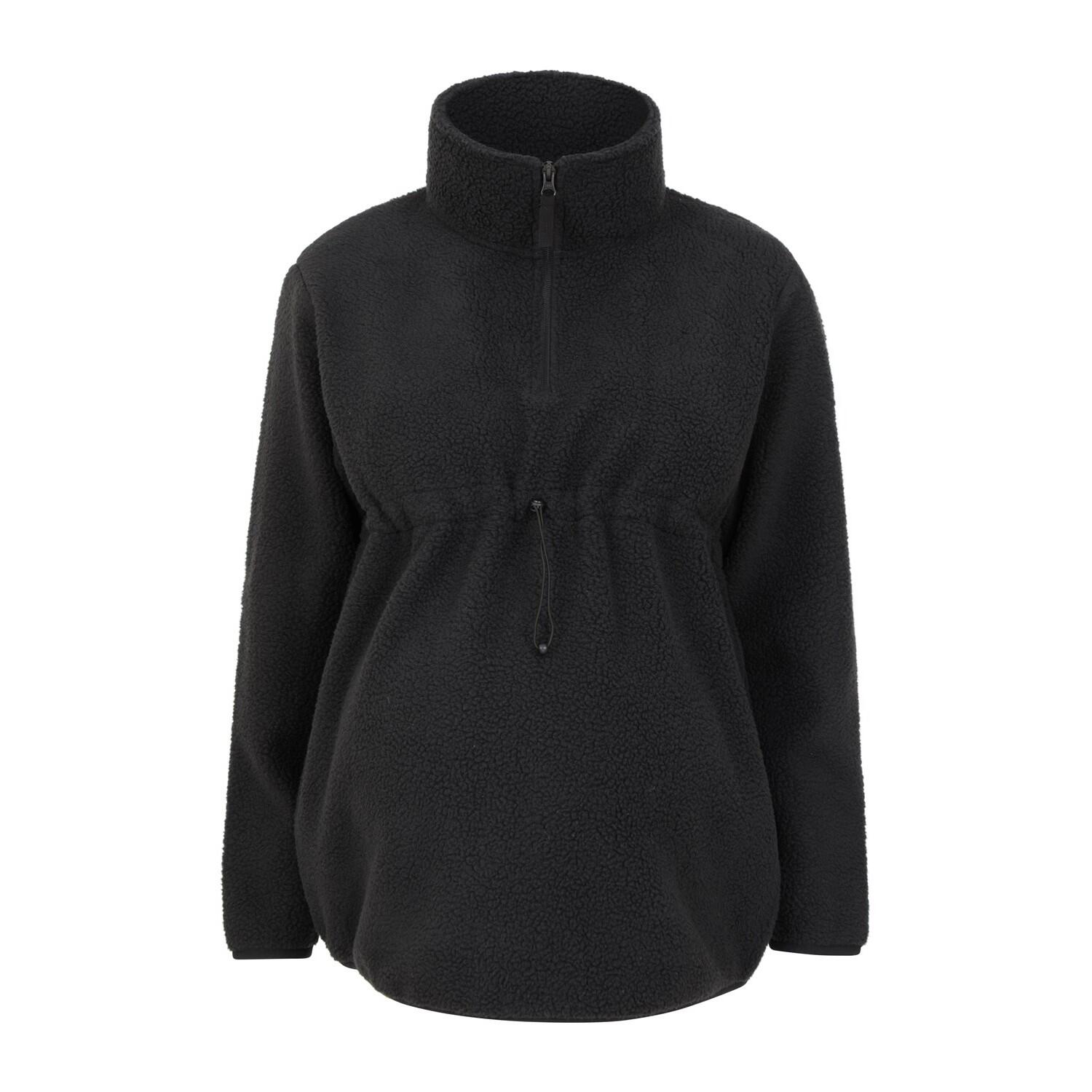 MOUNTAIN WAREHOUSE Felpa In Pile Maternità Mezza Cerniera Donna Mountain Warehouse Cosy Nero