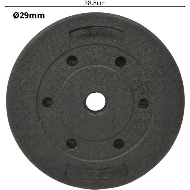 Talerz 20 kg do podnoszenia ciężarów Enero Fit 29,5 mm 2/5
