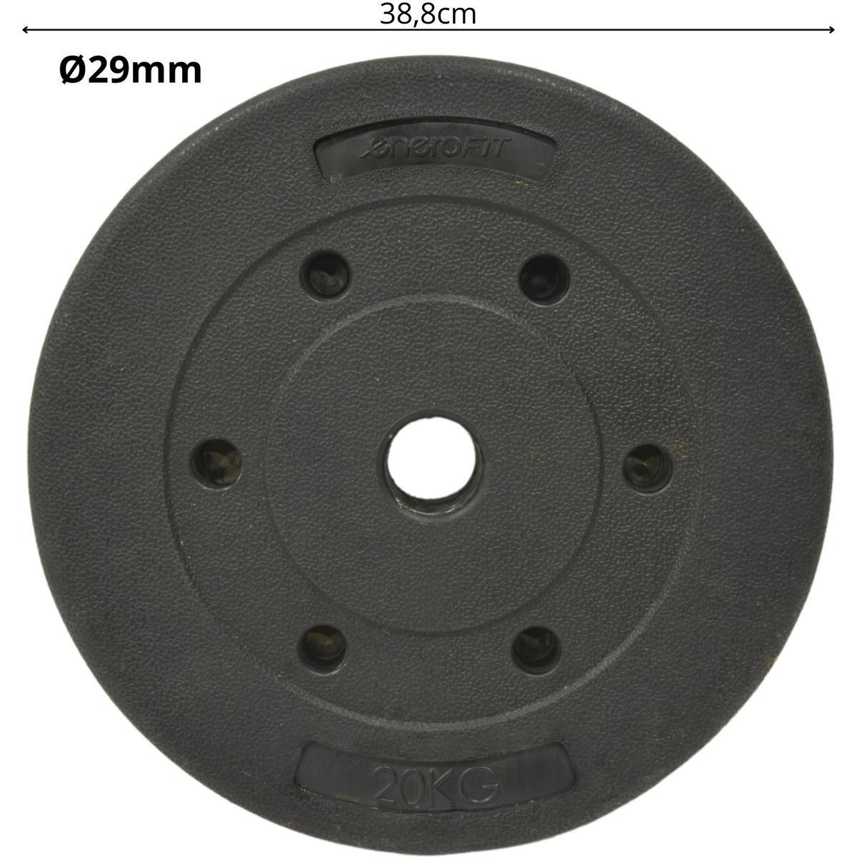 Talerz 20 kg do podnoszenia ciężarów Enero Fit 29,5 mm 4/5