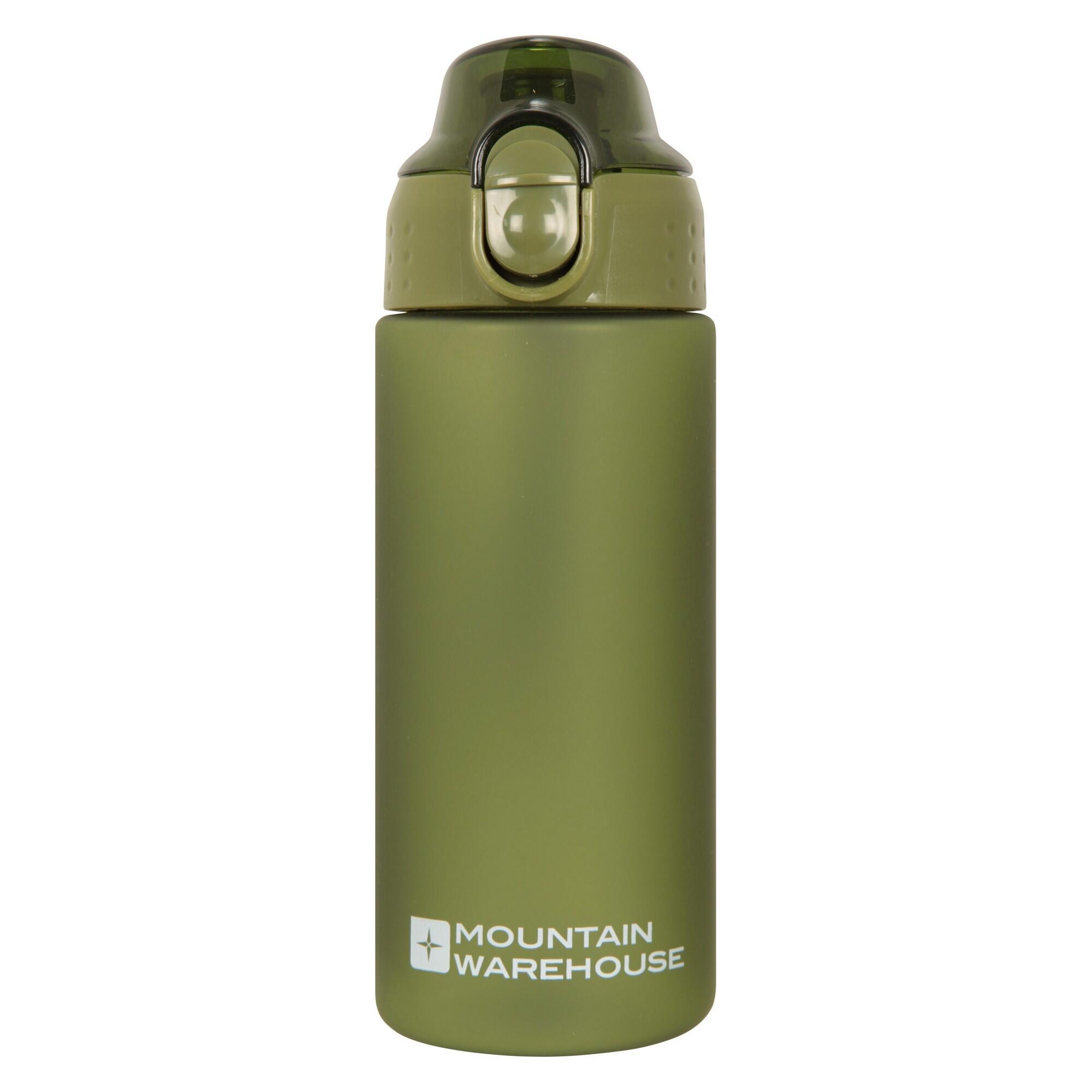 MOUNTAIN WAREHOUSE Push Lid BPA Free 500ml Water Bottle (Khaki Green)