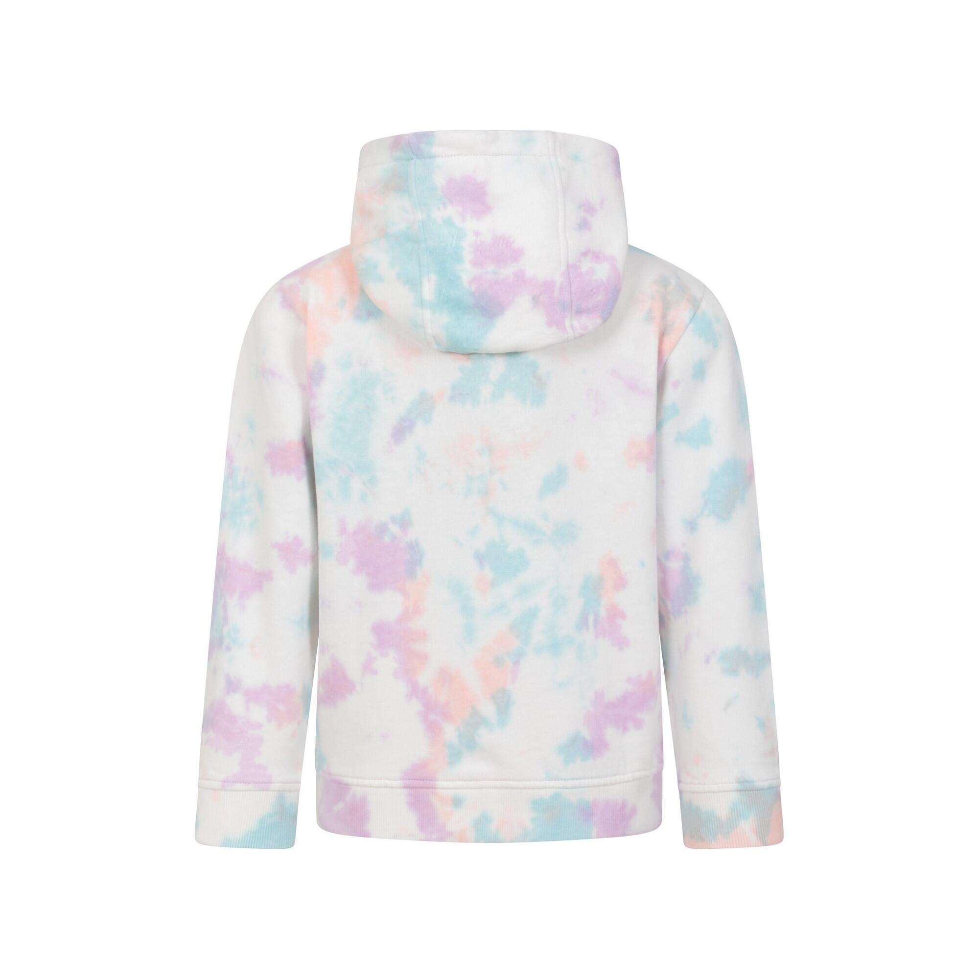 Childrens/Kids Tie Dye Hoodie (Lilac) 2/4