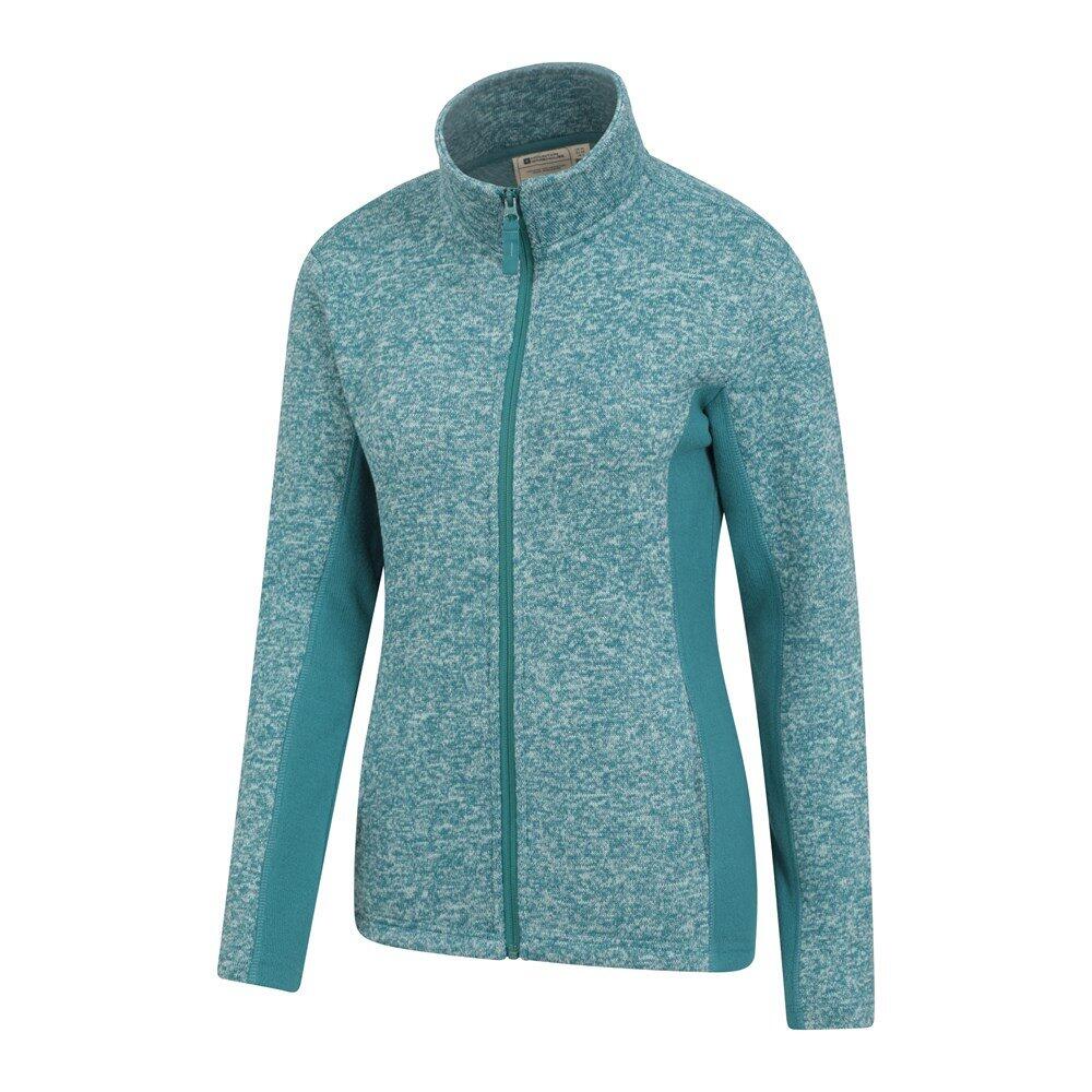 Giacca In Pile Con Pannelli Donna Mountain Warehouse Idris Verde Acqua Scuro 2/4
