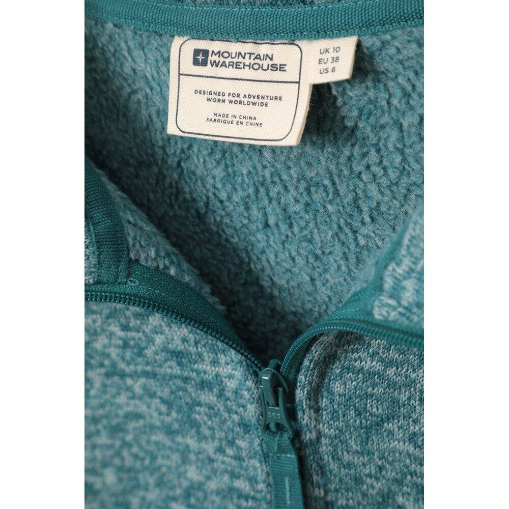 Giacca In Pile Con Pannelli Donna Mountain Warehouse Idris Verde Acqua Scuro 4/4