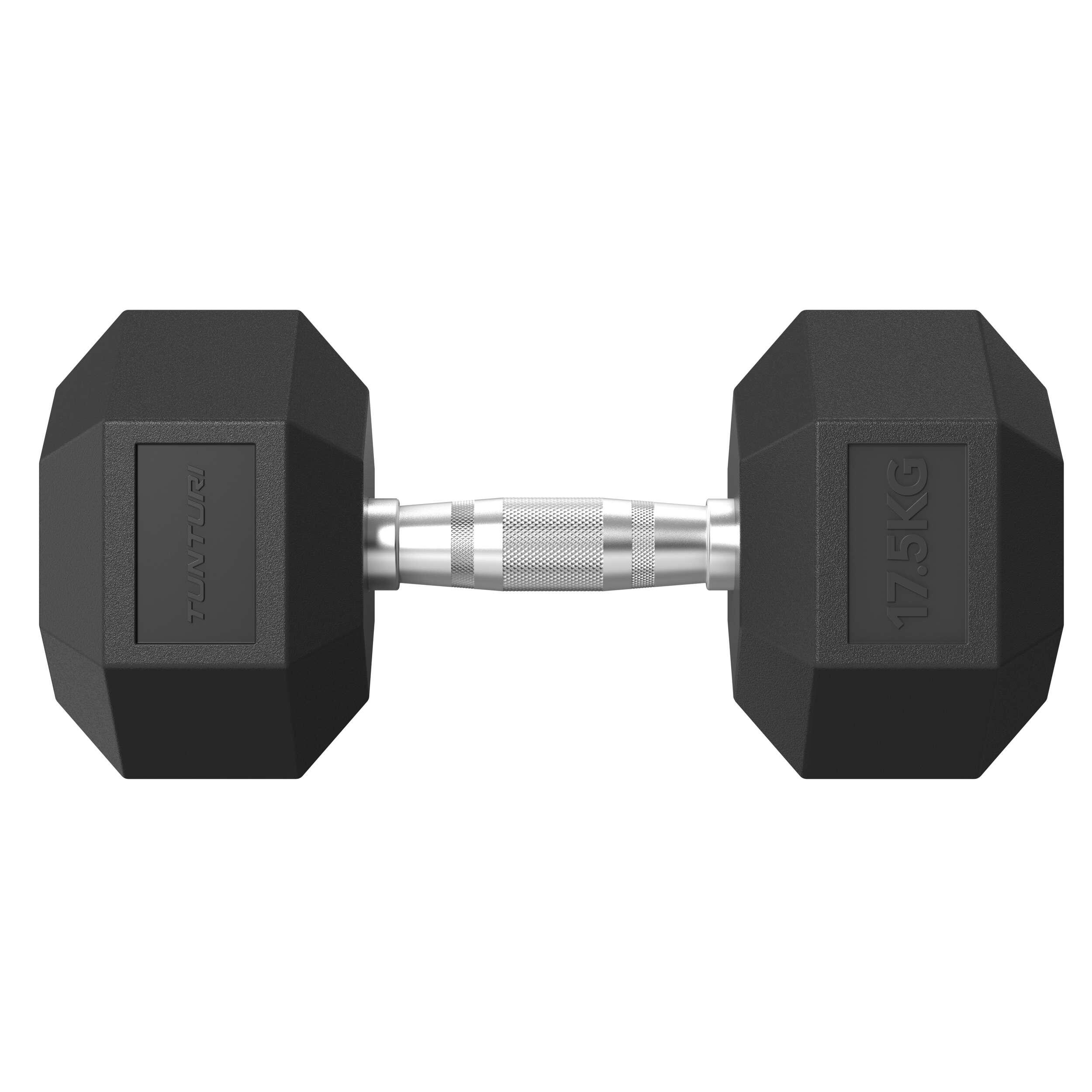 Hantla Gumowa Tunturi Platinum Hex - 17,5 Kg 2/7