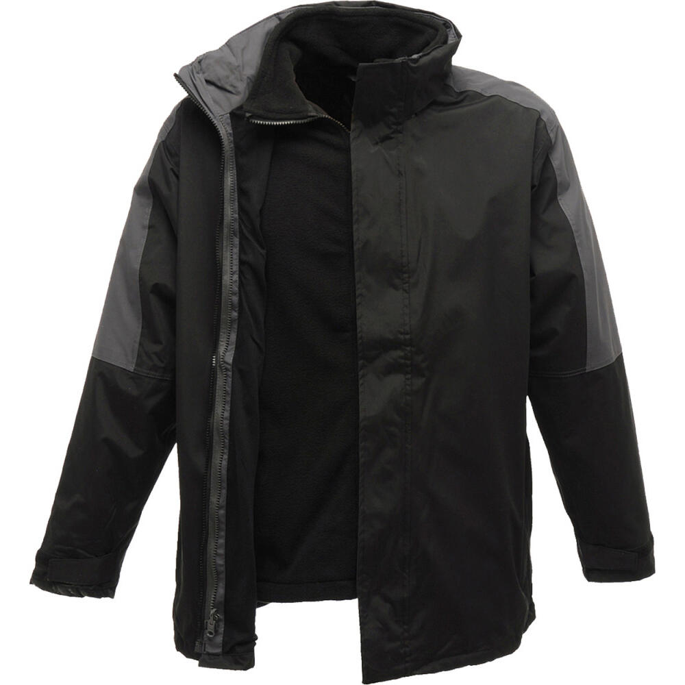 Defender III Multifunktionsjacke, wasserabweisend, winddicht Herren Schwarz/Grau 3/5