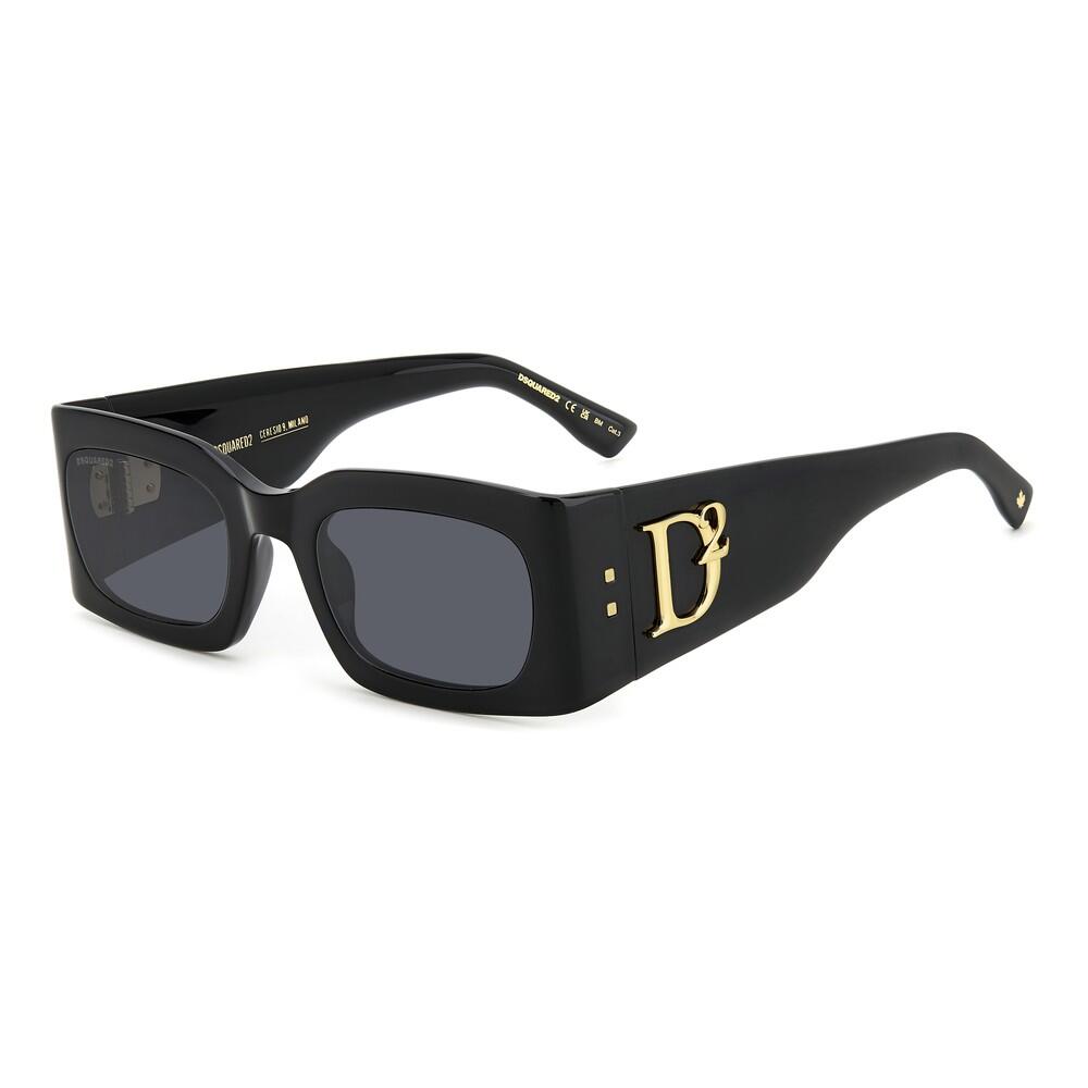 Dsquared - Lunettes De Soleil Dsquared2 D2 0109/s 807 Femme, Taille 52 Mm - Lunettes De Soleil - Gris|noir - No Size - Decathlon