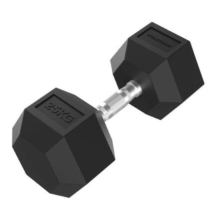 Platinum Hexa Haltère - Caoutchouc - 1x 10kg - Noir