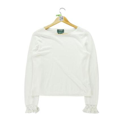 Reconditionné - Pull Femme en lin Blanc - Très Bon État