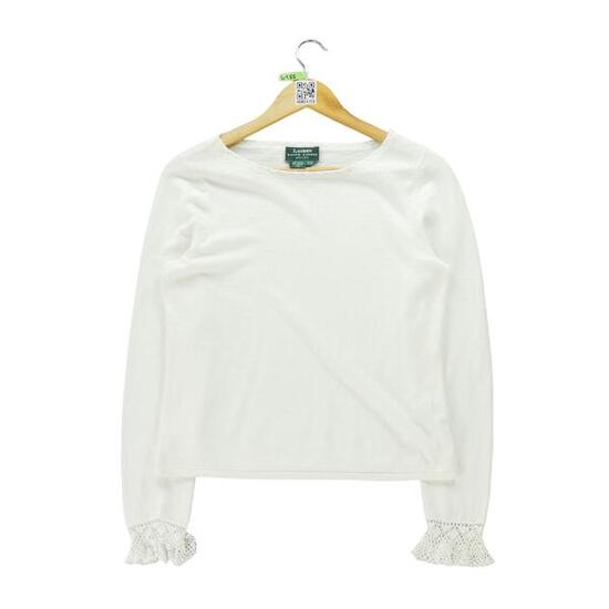Reconditionné - Pull Femme en lin Blanc - Très Bon État