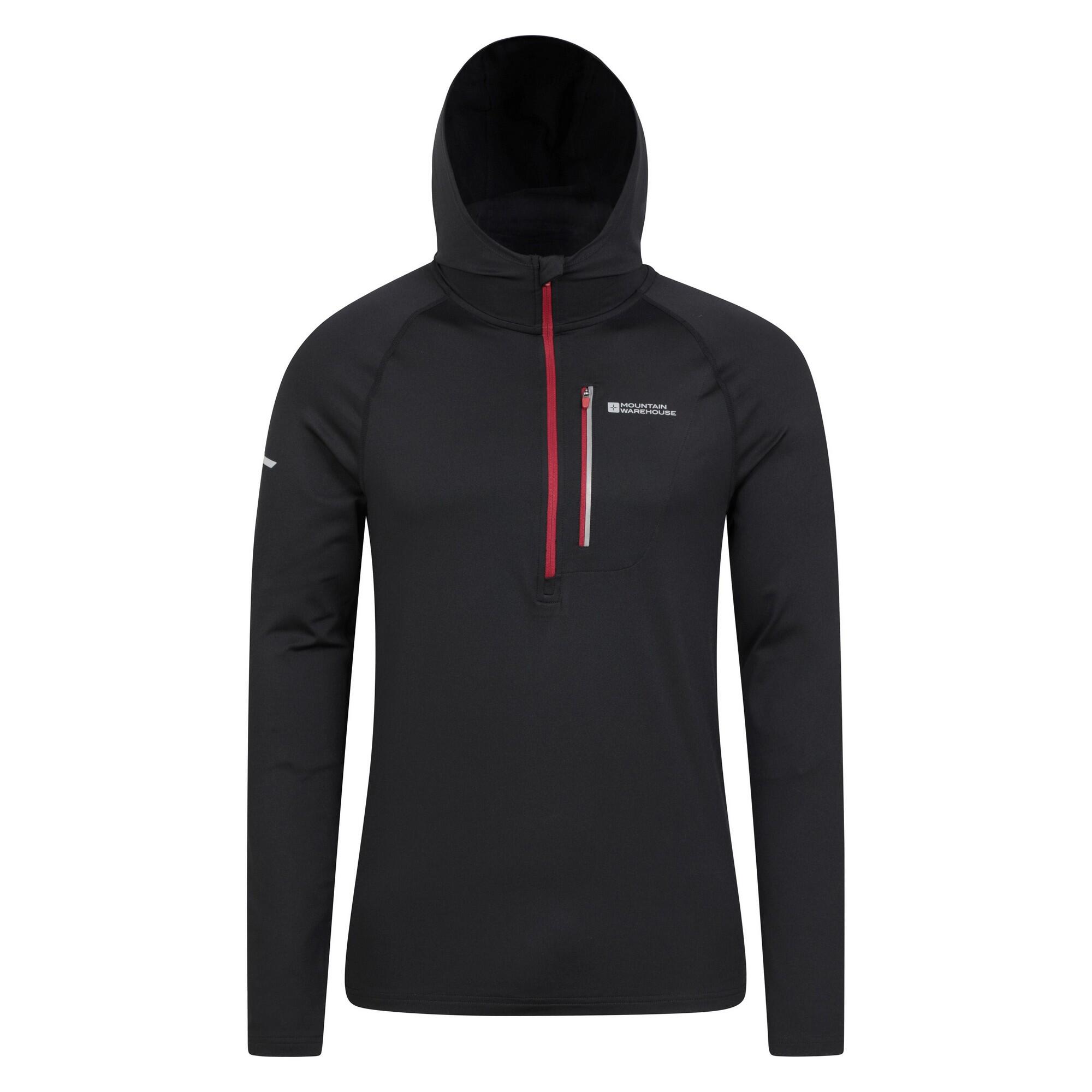 MOUNTAIN WAREHOUSE Mens Solo Slim Hoodie (Black)