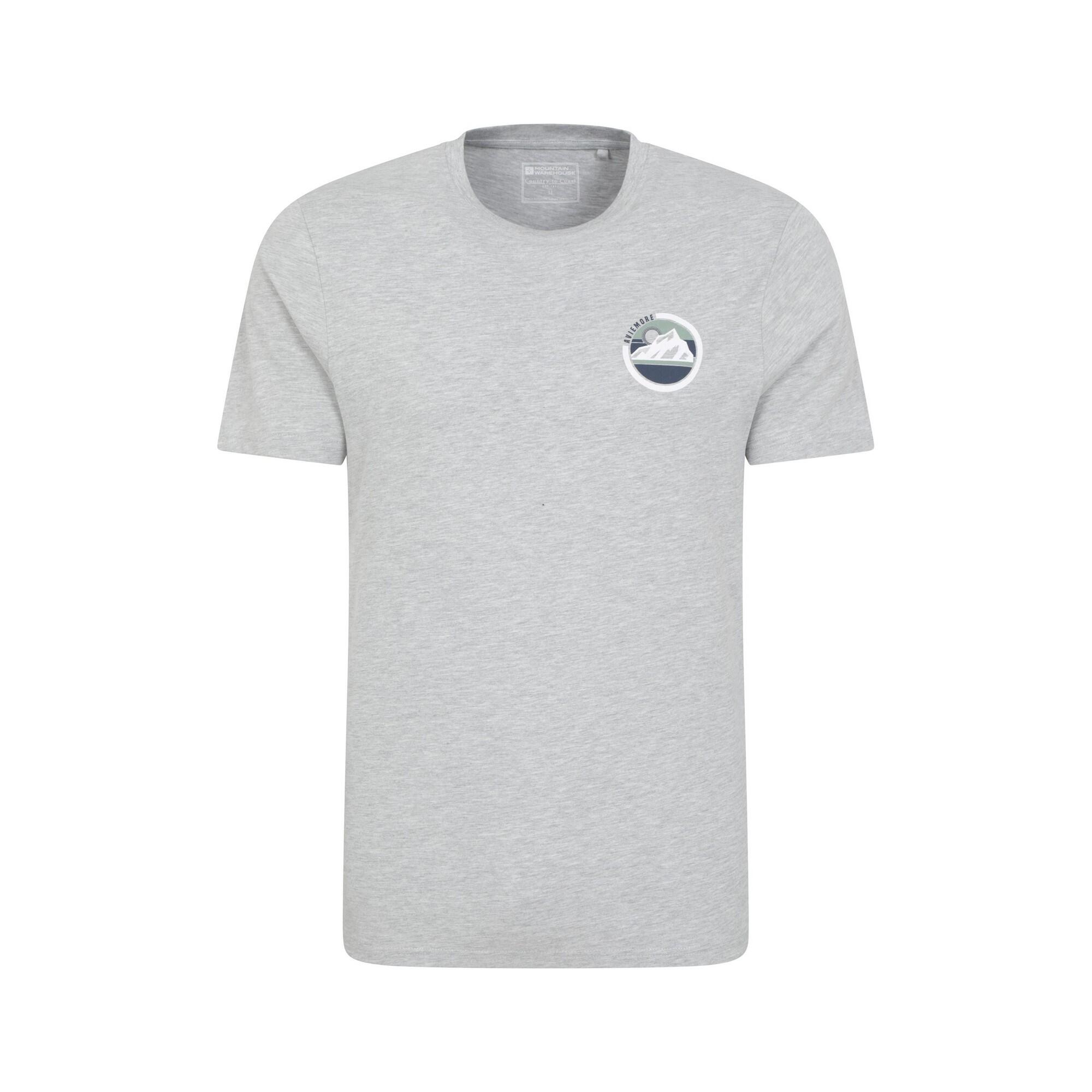MOUNTAIN WAREHOUSE Mens Circle Mountain TShirt (Grey)