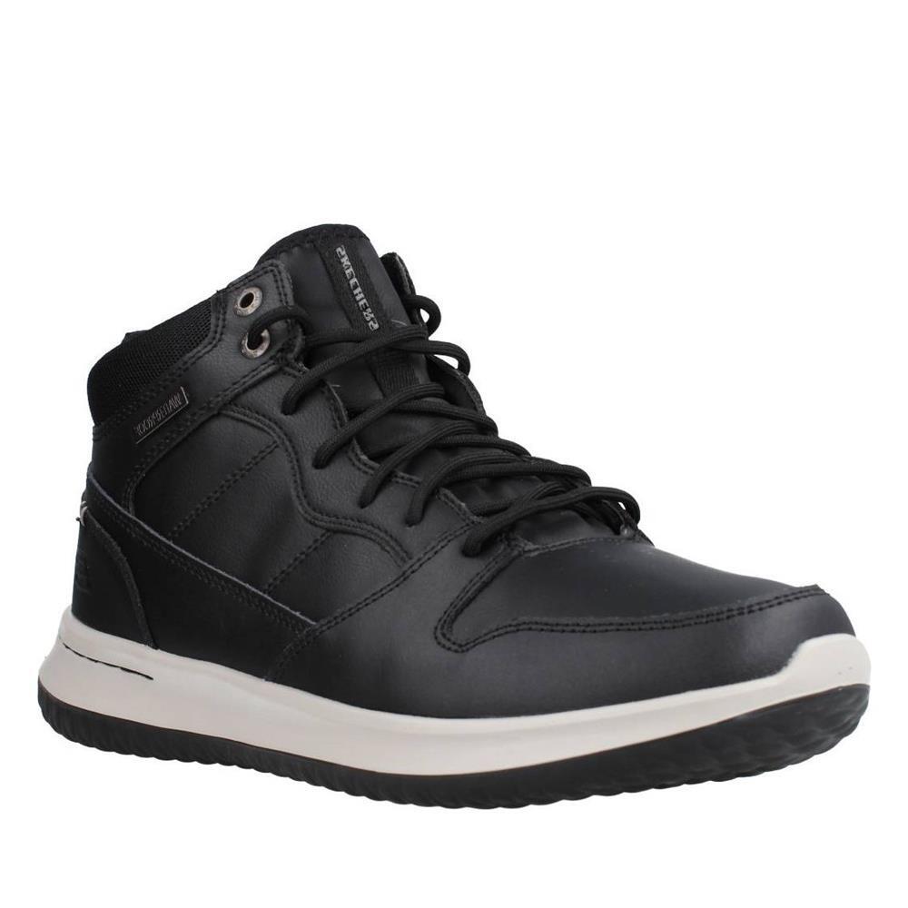 Buty  na co dzień męskie SKECHERS DELSON SELECTO na zimę wysokie skóra 2/7