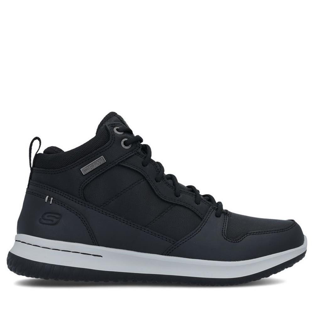 Buty  na co dzień męskie SKECHERS DELSON SELECTO na zimę wysokie skóra 1/7