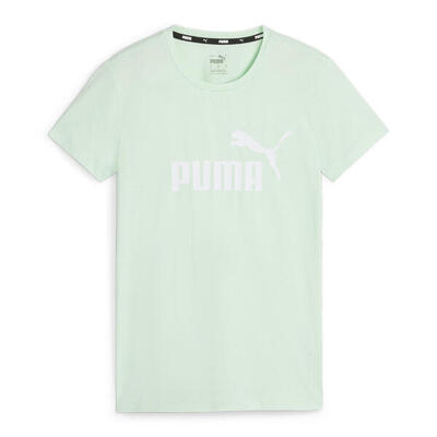 Dames t-shirt puma ess logo tee fresh mint