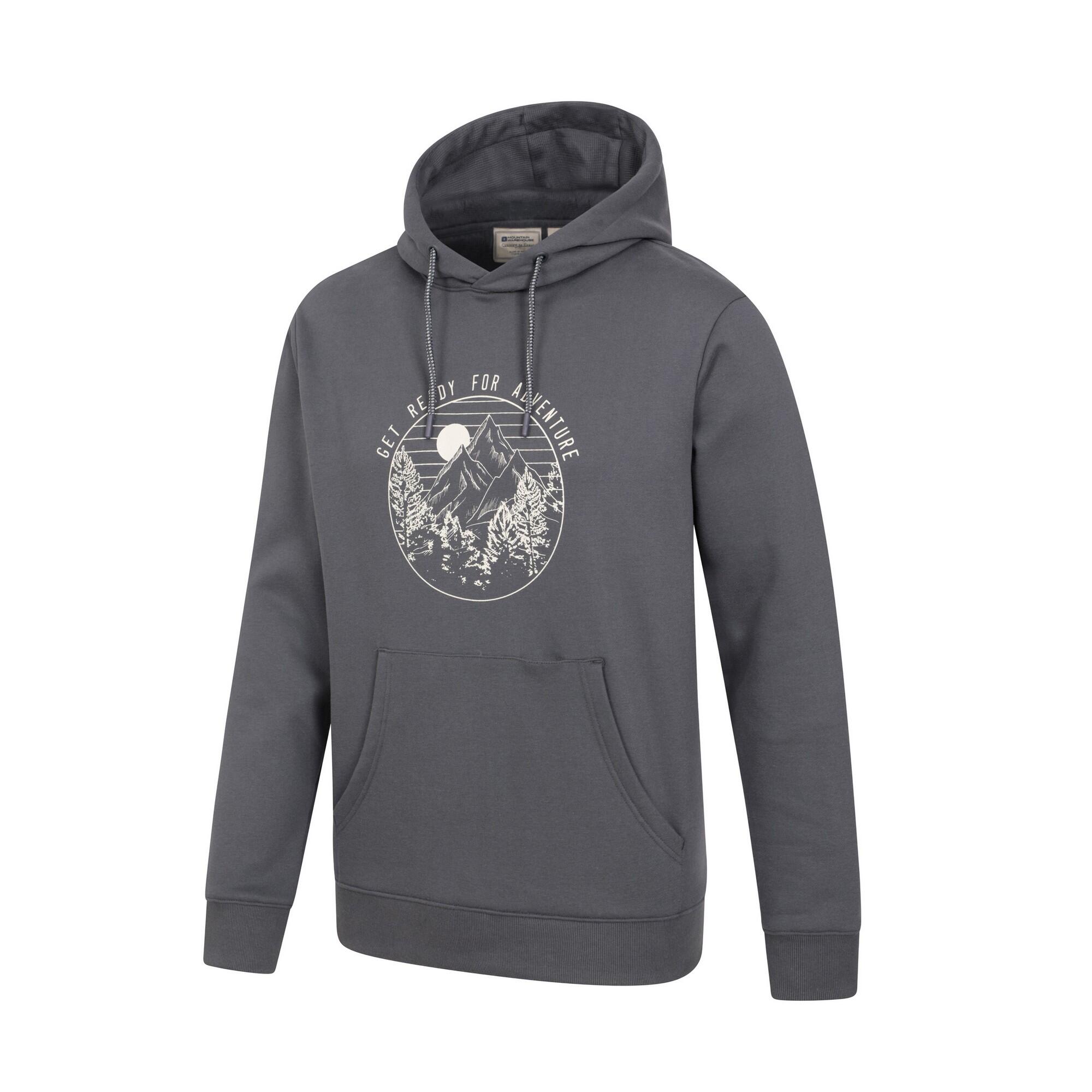 Sweat À Capuche GET READY FOR ADVENTURE Homme (Charbon) 3/4