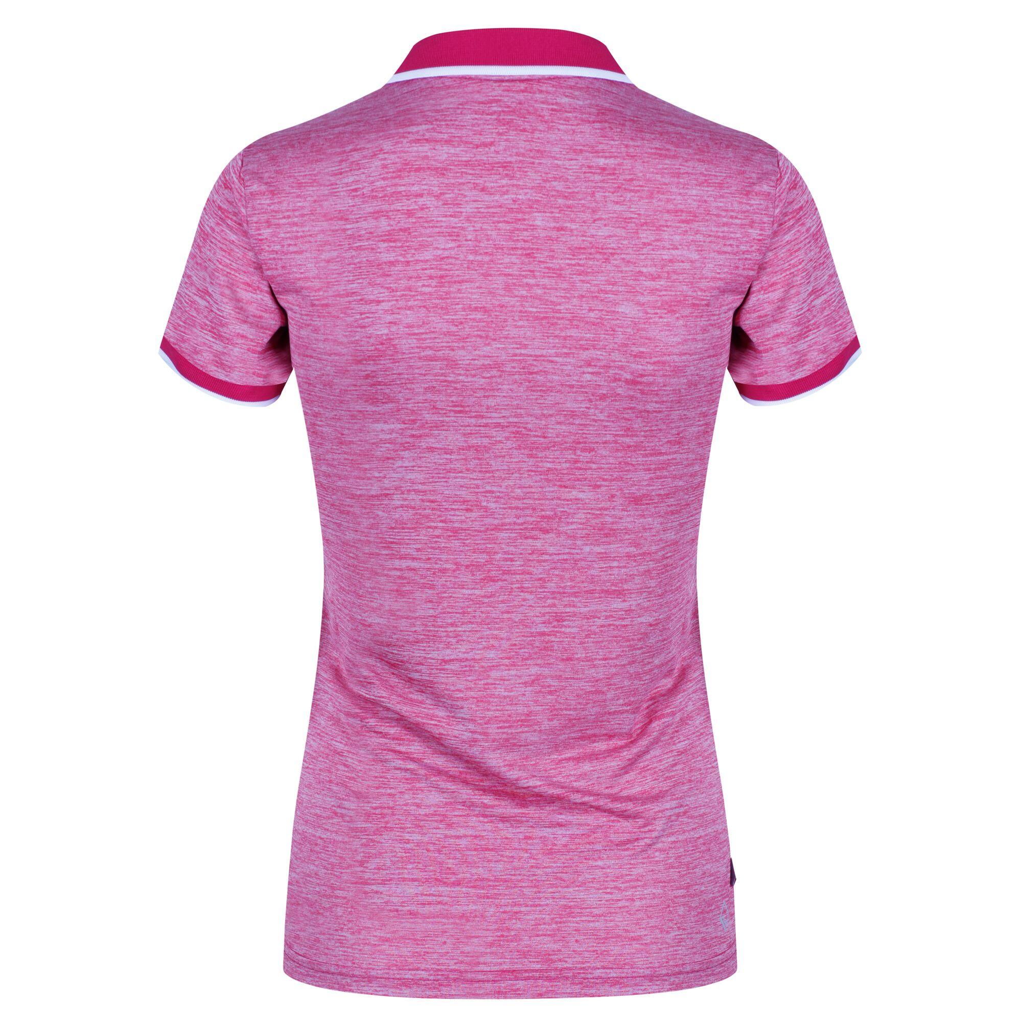 Womens/Ladies Remex II Polo Neck TShirt (Dark Cerise) 4/5