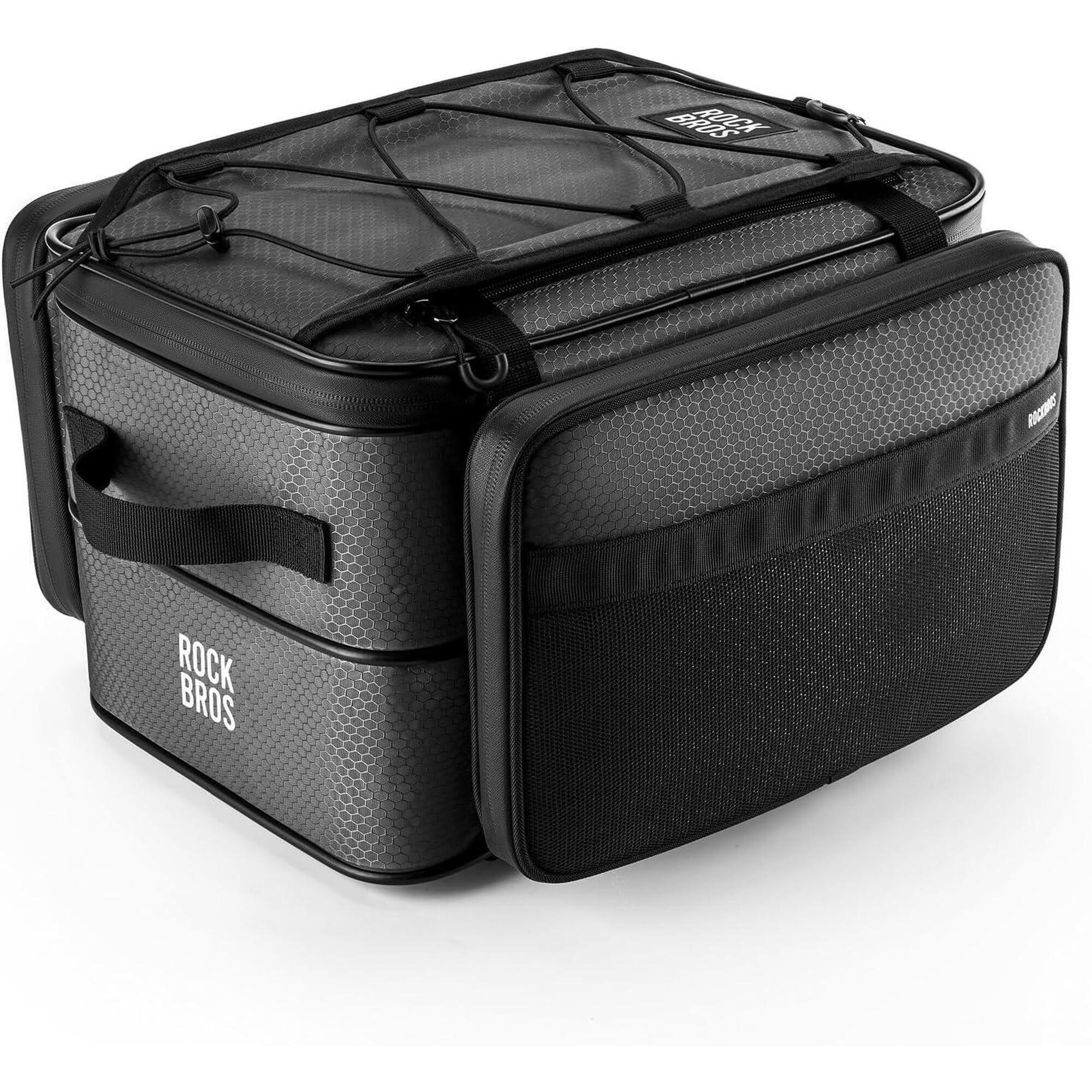 Rockbros - Rockbros Road To Sky Sacoche Vélo 15-30l Pliable Pour Porte-bagages Arrière Noir - Sacoche Vélo - Noir - 15 L - Decathlon