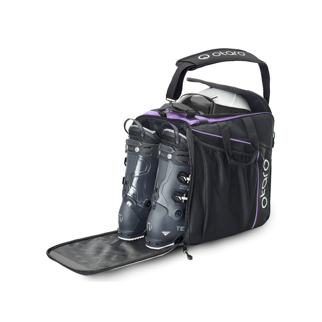 Otaro - Sac Chaussures Ski Avec Compartiment Pour Casque De Ski | Classic 44l Vert Sapin - Sac À Chaussures - Blanc|noir|violet - Decathlon