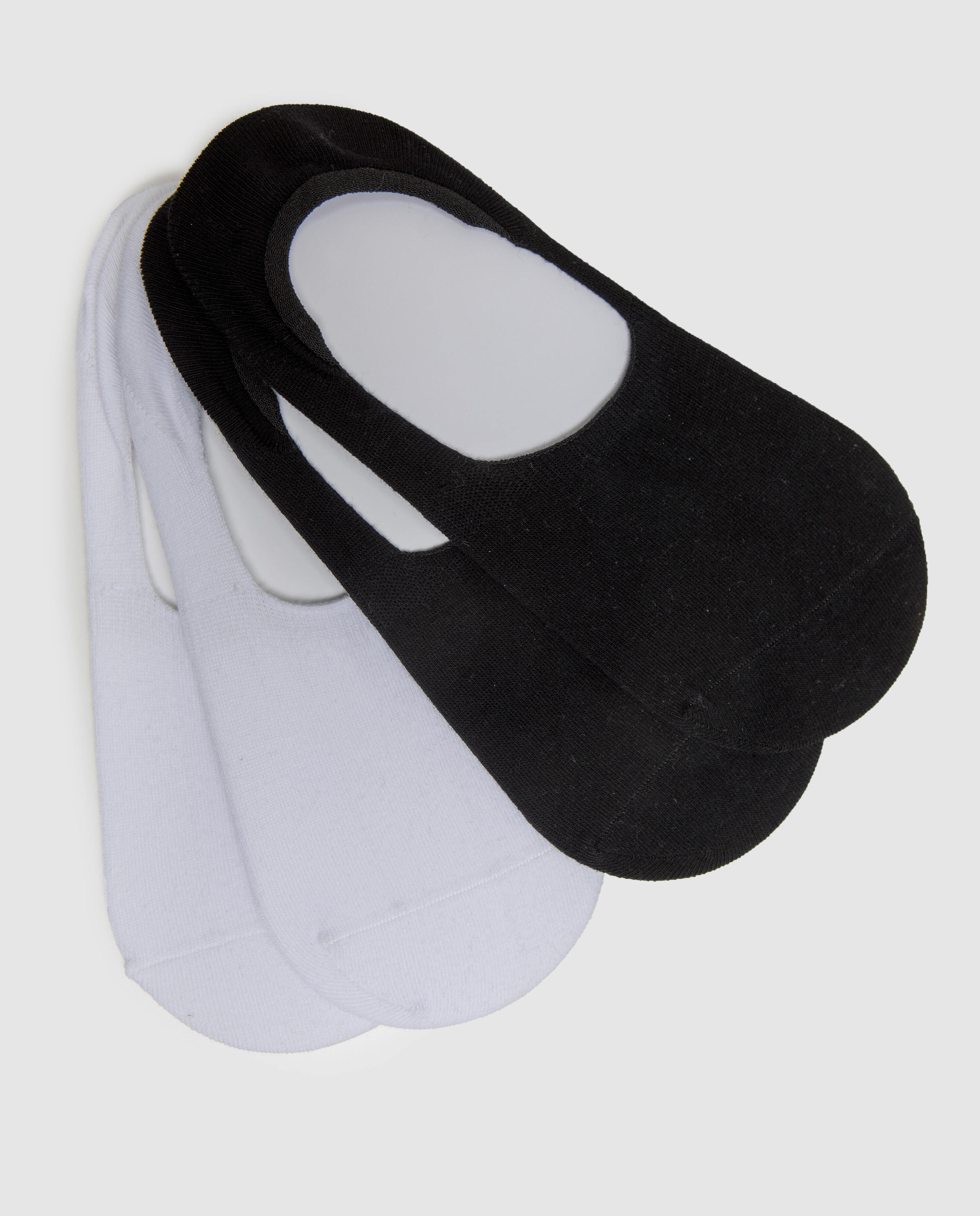 Lot de 2 Paires de Protèges-Pieds Basique Coton 2/2