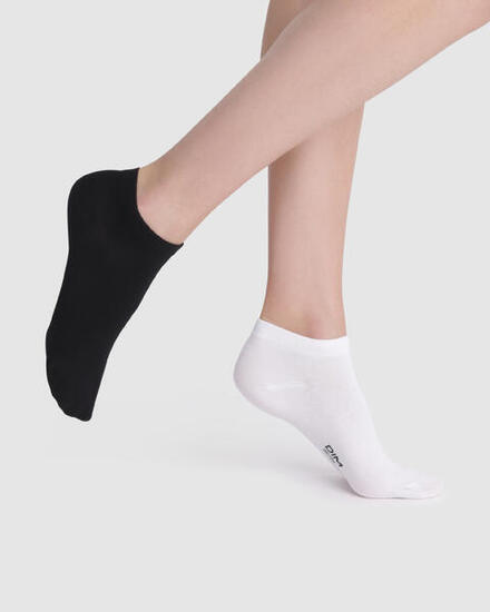Lot de 2 Paires de Socquettes Basique Coton