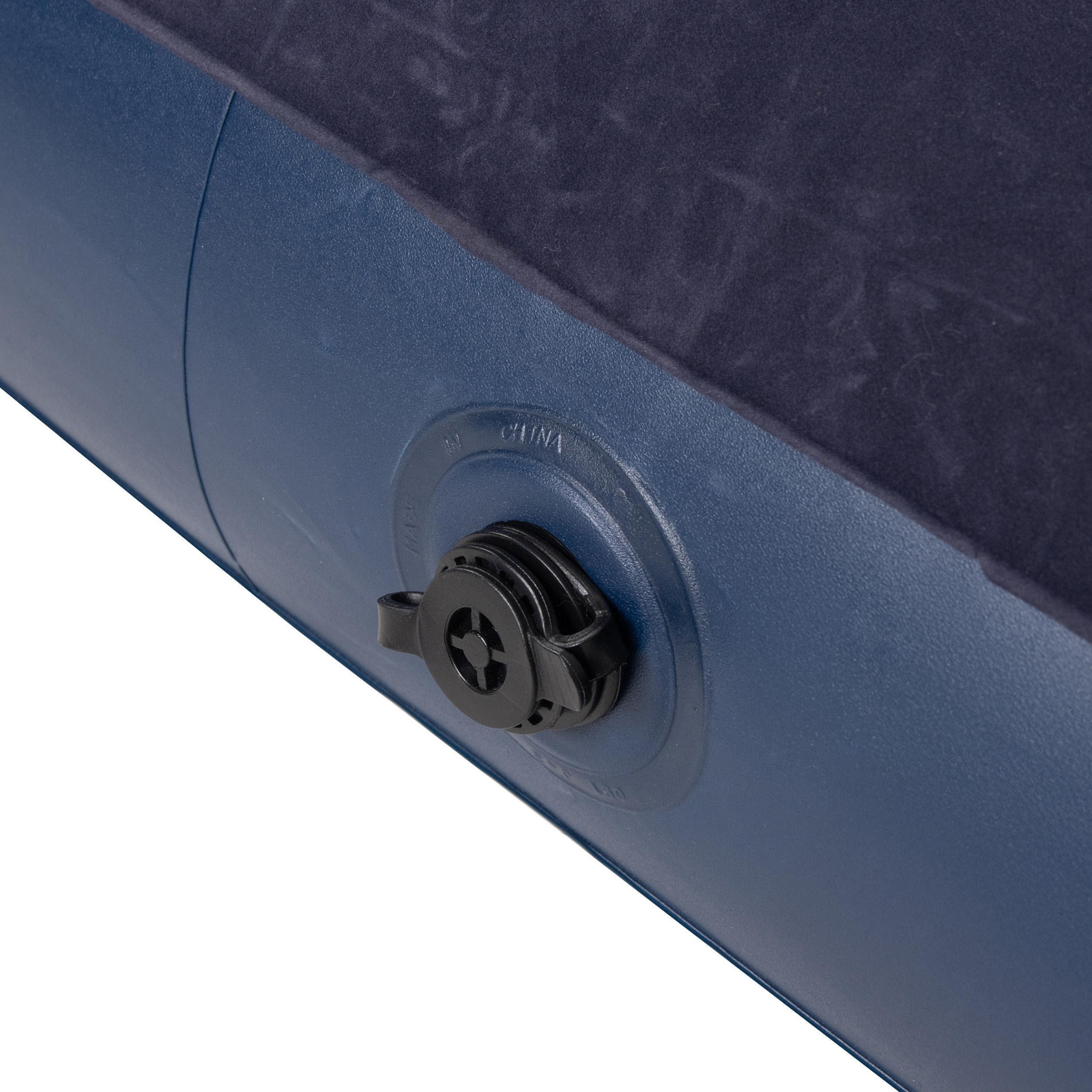 Aufblasbares Luftbett / Campingmatratze blau 191x73x22 cm mit Pumpe 6/6