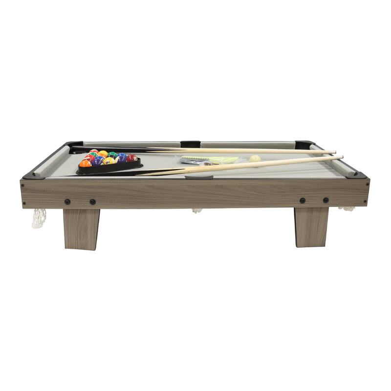 Jeu De Billard Miniature Ebiz à Emporter | Table 21.5x15cm Avec 2 Queues Et 11 Boules - Cadeau Enfant, Voyage, Fête