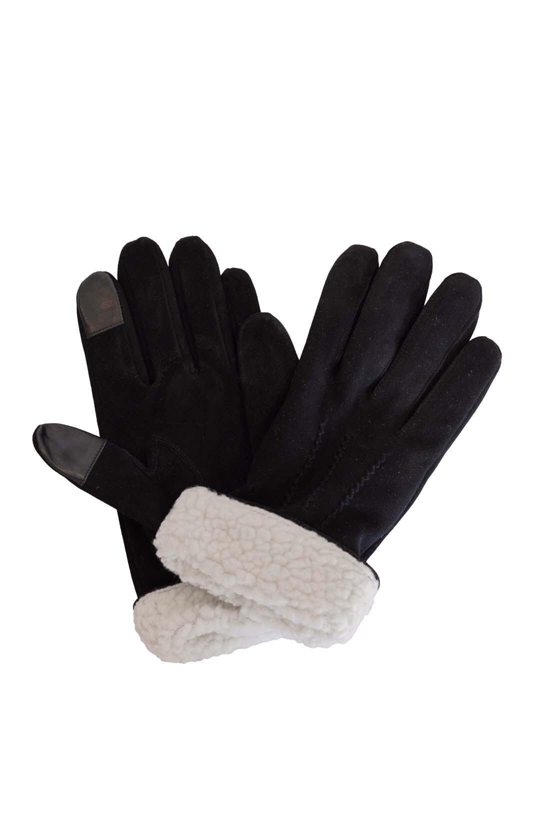 TIMBERLAND Guanti donna in pelle con dettaglio in pile