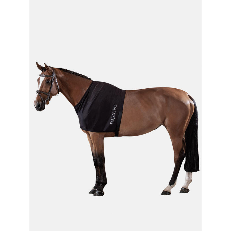 Bavoir Anti-frottement Cheval Fouganza – Protège-épaule élastique – Noir
