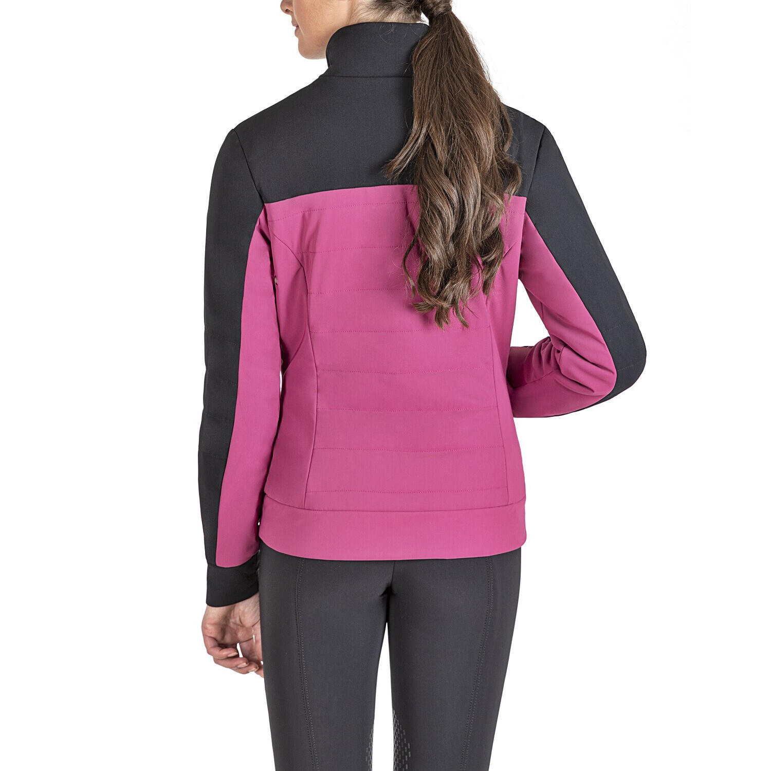 Veste Softshell équitation femme Equiline Nabel Cyclamen 2/4