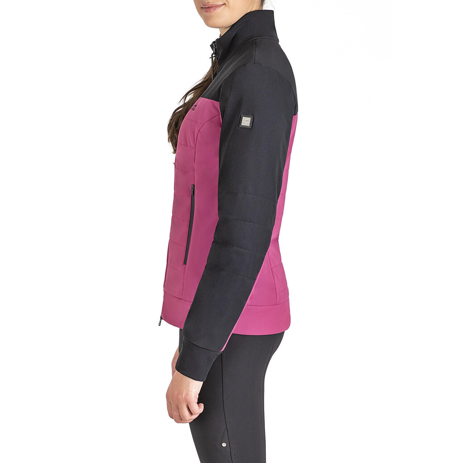 Veste Softshell équitation femme Equiline Nabel Cyclamen 4/4