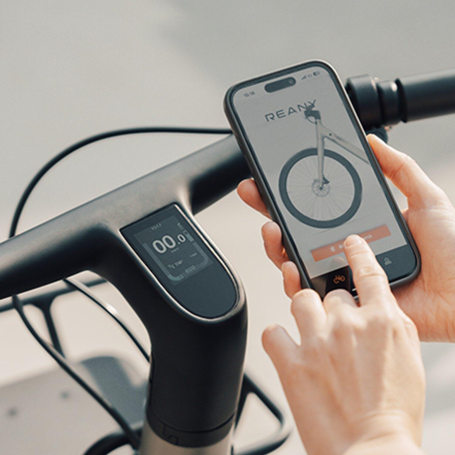 City E-Bike – Ultraleicht – Tiefer Einstieg – V1 Vivo – Nachtschwarz 7/8