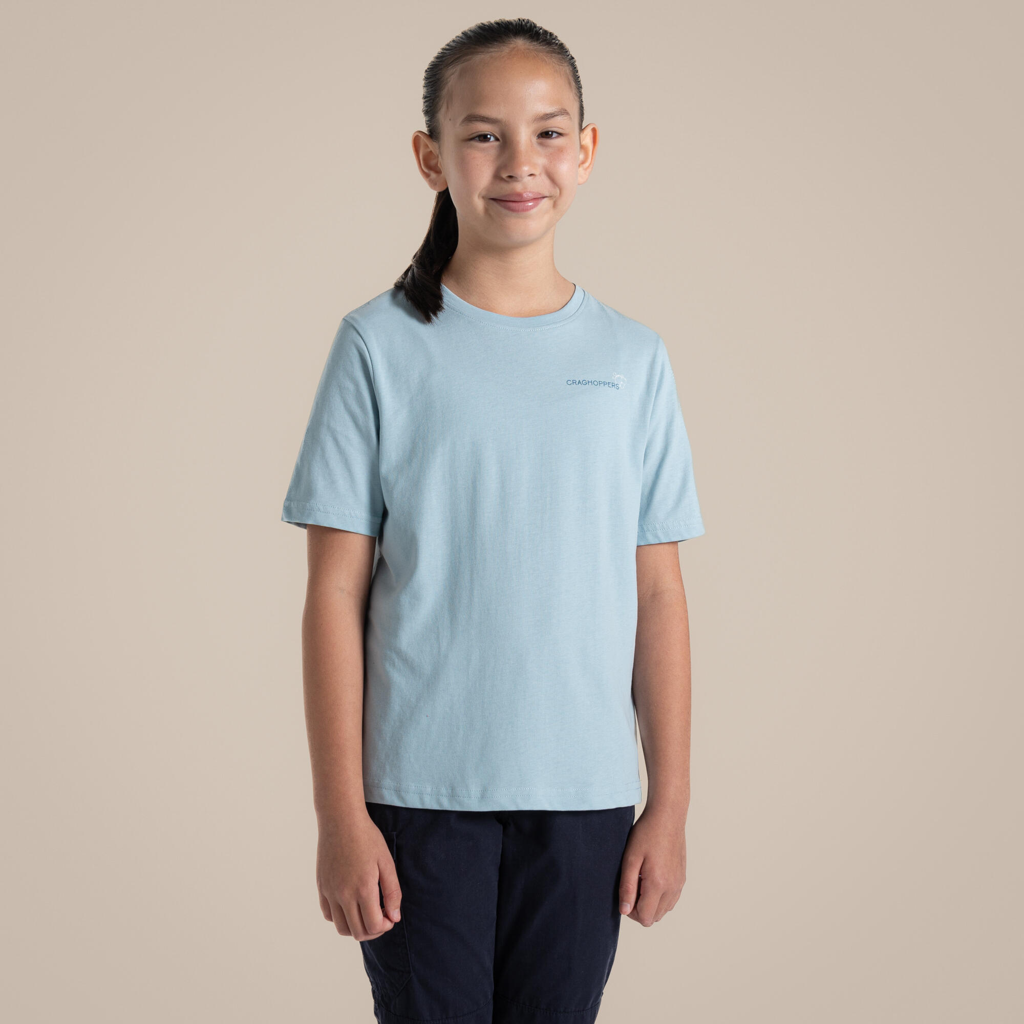 Camiseta infantil Craghoppers Ellis - algodón orgánico, cuello redondo 2/8