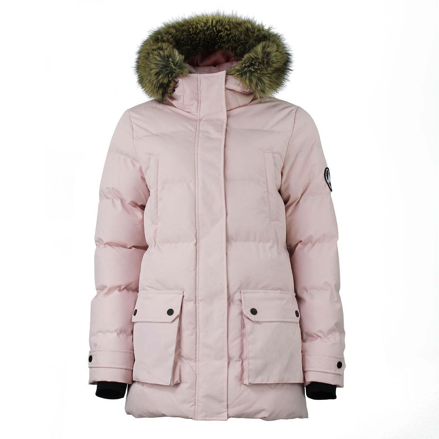 Peak Mountain - Parka Femme Peak Mountain - Parka - Rose - Decathlon