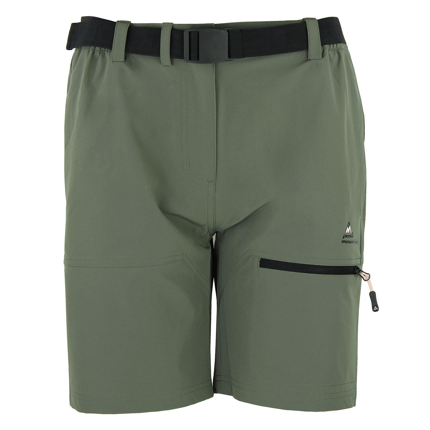 Peak Mountain - Short Avec Ceinture Femme Peak Mountain - Short - Vert - Decathlon