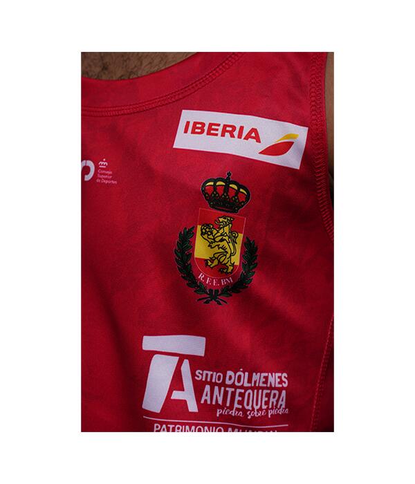 Camiseta Joma España Balonmano Masculino Playa Roja 2025 3/4