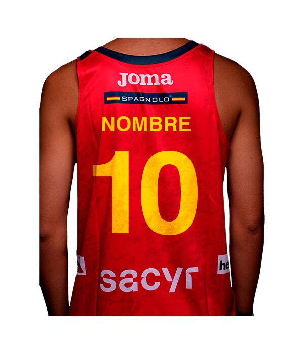 Camiseta Joma España Balonmano Masculino Playa Roja 2025 2/4