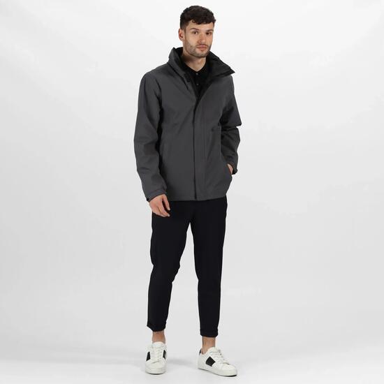 Veste coupe-vent Regatta Ardmore homme gris/noir, imperméable 5000mm