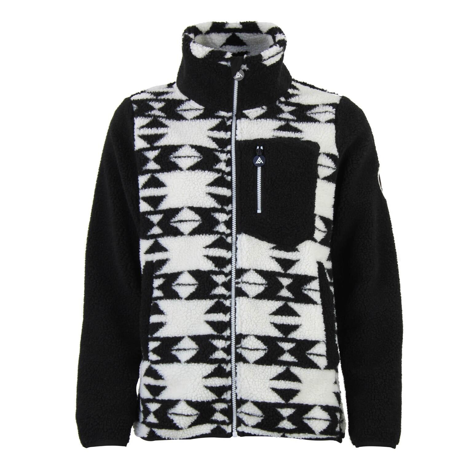 Peak Mountain - Polaire Zippé Poche Poitrine Femme Peak Mountain Sherpa 350g - Polaire - Noir - Decathlon