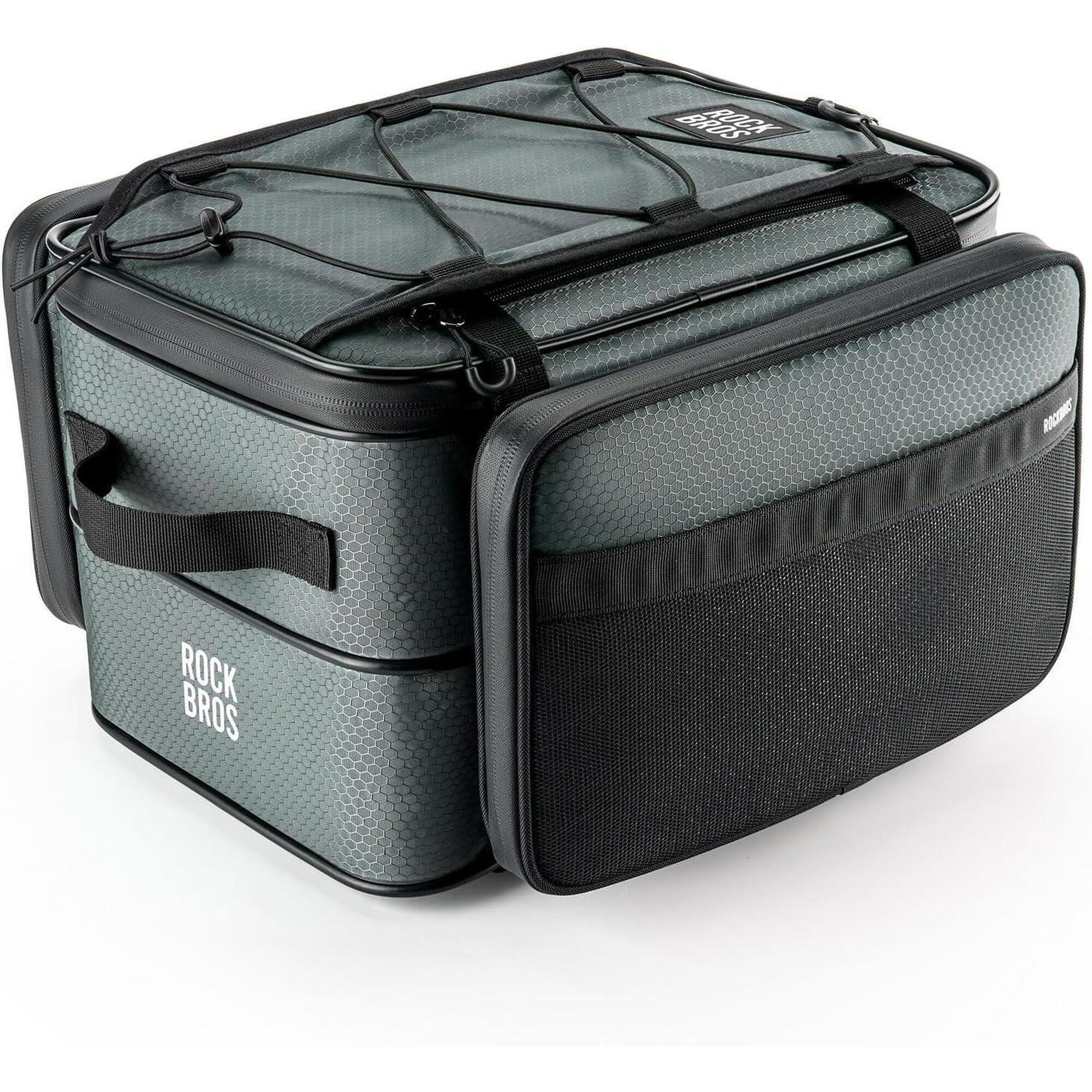 Rockbros - Rockbros Road To Sky Sacoche Vélo 15-30l Pliable Pour Porte-bagages Arrière Gris - Sacoche Vélo - Gris - 15 L - Decathlon
