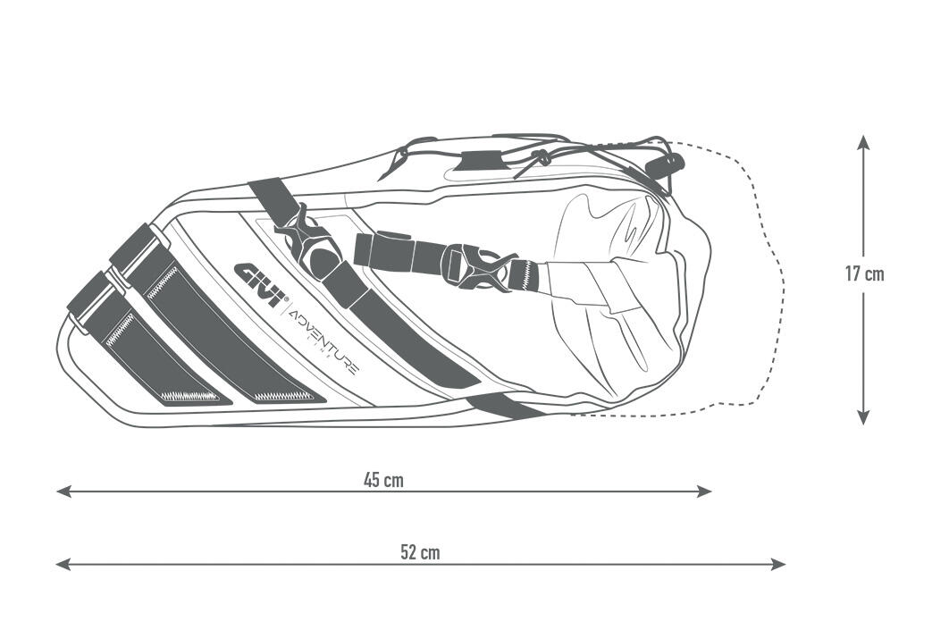 Hump Saddlebag für Gravel- und Mountainbikes 7/8